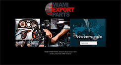 Desktop Screenshot of miamiexportparts.com